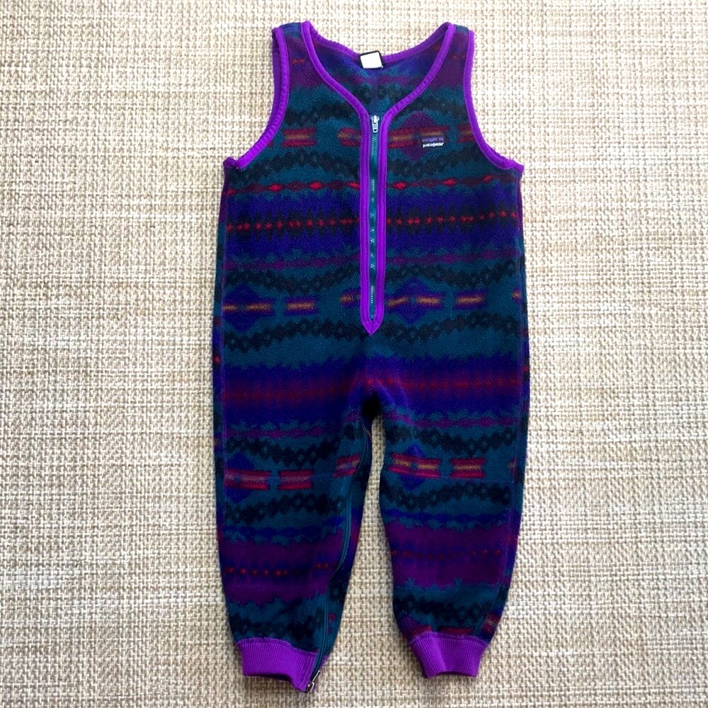Patagonia Vintage Fleece Overalls (size 3T)